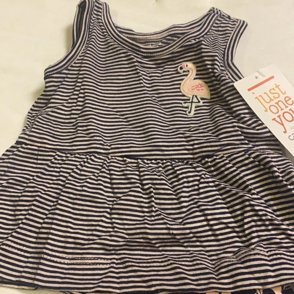 Carter’s Newborn Pelican & Stripes Outfit NWT Summer Adorable 2 Piece Set